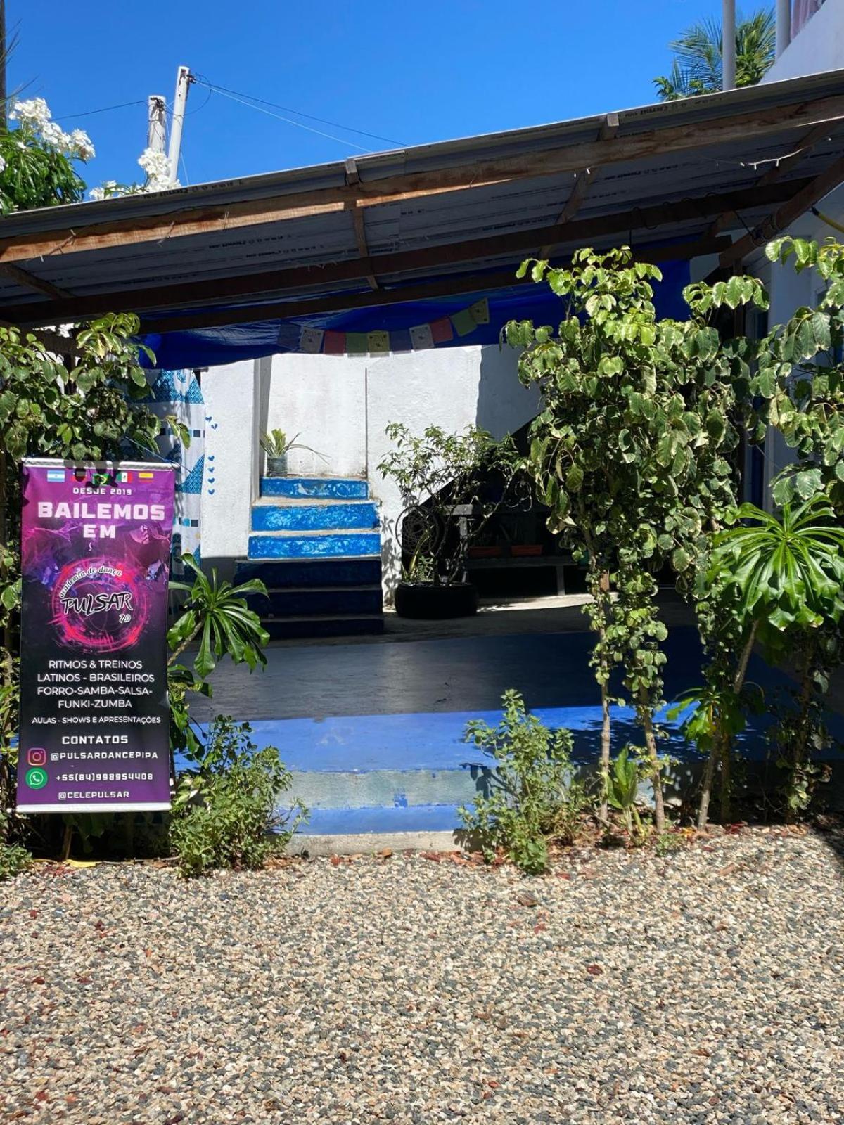 Praia de Pipa Casinha Blue Pipaホステル エクステリア 写真